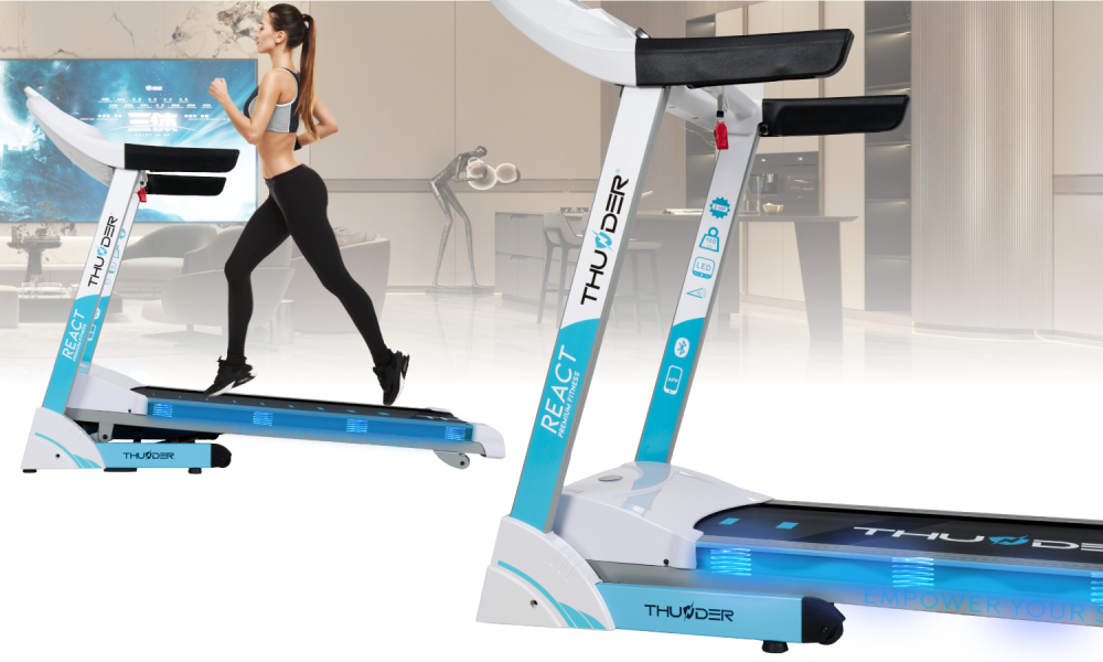 Электрическая беговая дорожка THUNDER REACT-S-WHITE [5]