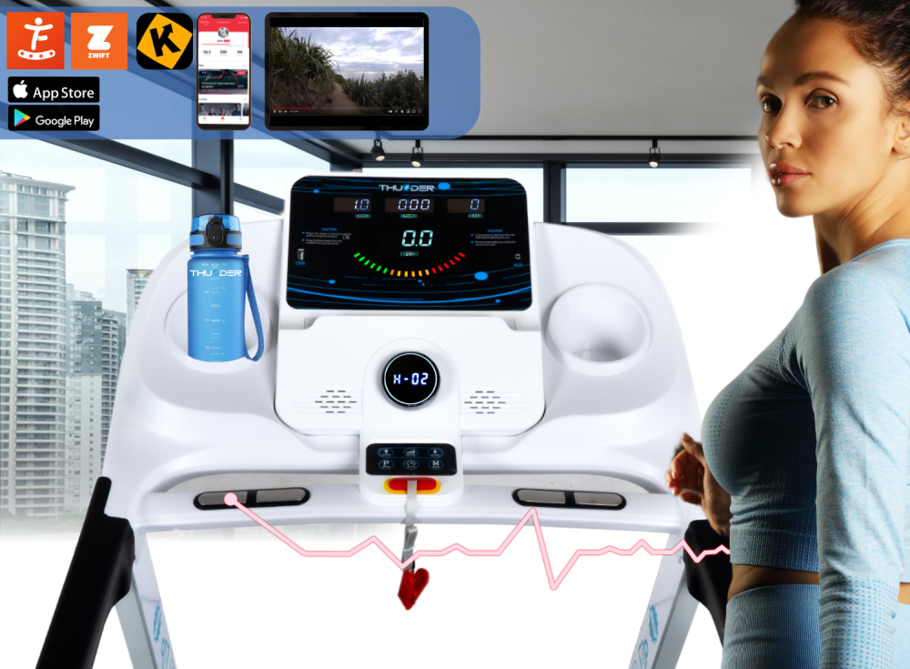 Электрическая беговая дорожка THUNDER REACT-S-WHITE [6]