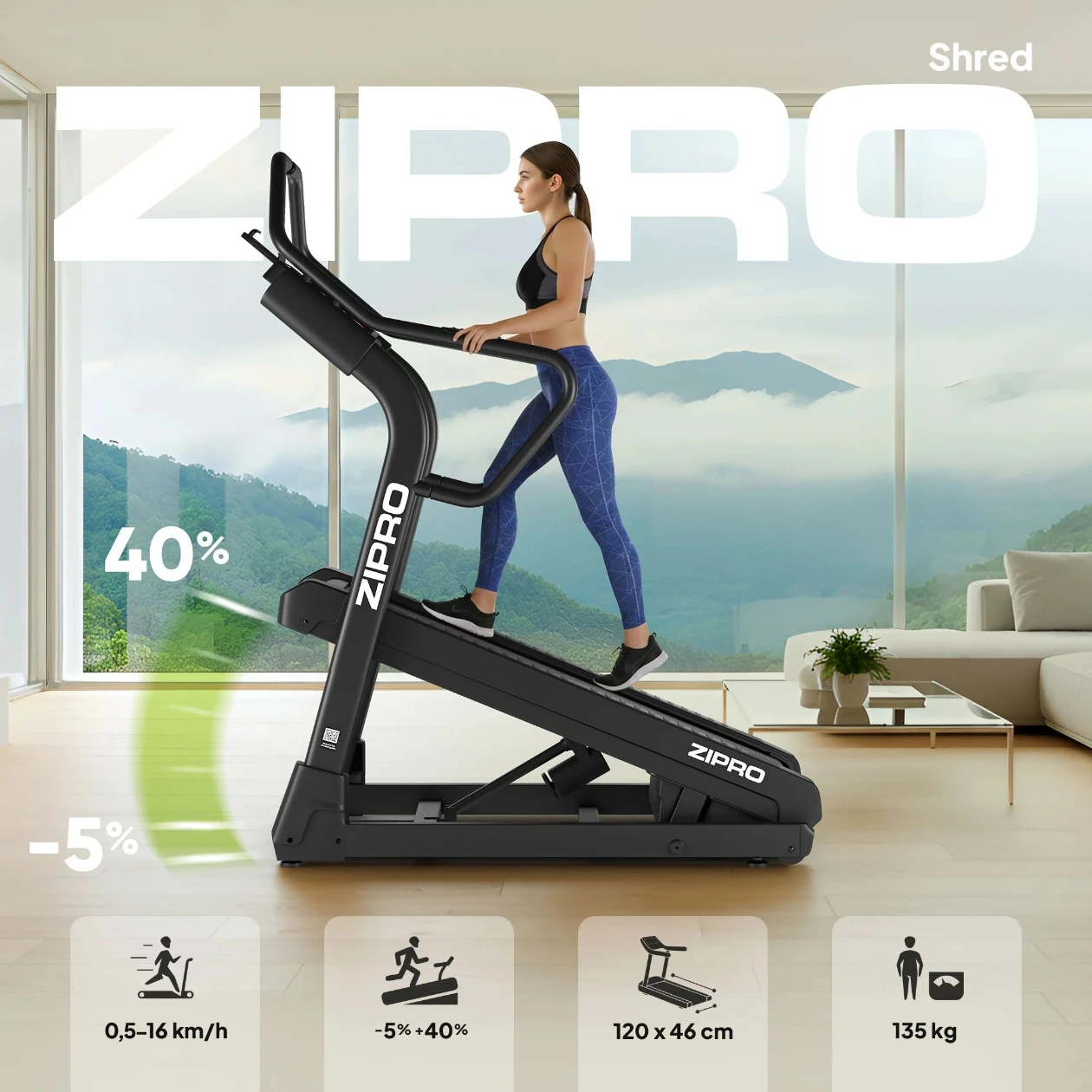 Bandă de alergat Zipro Shred [3]