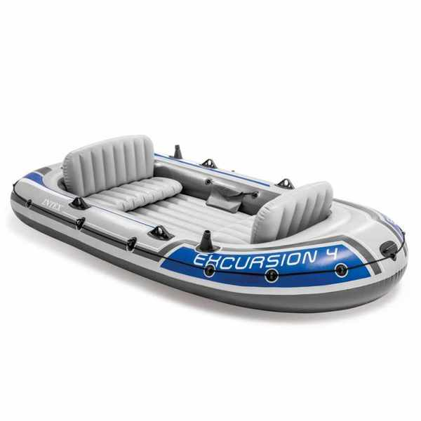 Barca gonflabilă INTEX Excursion 4 – ideală pentru aventuri pe apă cu familia sau prietenii [4]