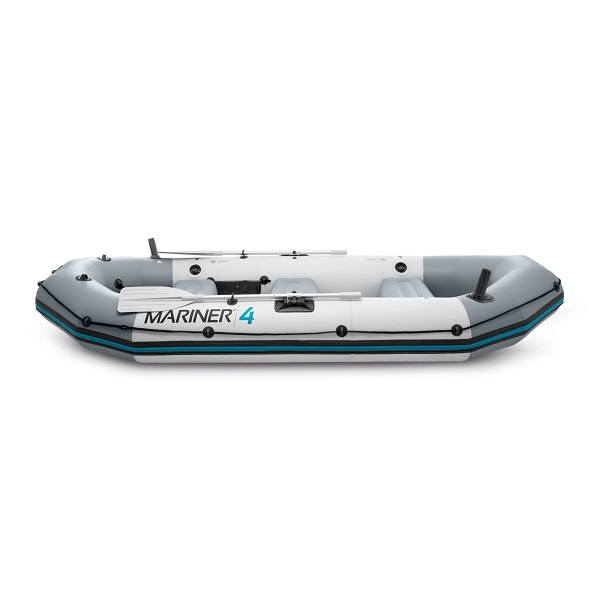 Barcă gonflabilă INTEX Mariner 4 cu vâsle și pompă, 328x145x48 cm, până la 500 kg – rezistentă, sigură și complet echipată pentru aventuri nautice [5]