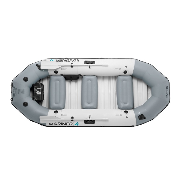 Barcă gonflabilă INTEX Mariner 4 cu vâsle și pompă, 328x145x48 cm, până la 500 kg – rezistentă, sigură și complet echipată pentru aventuri nautice [4]