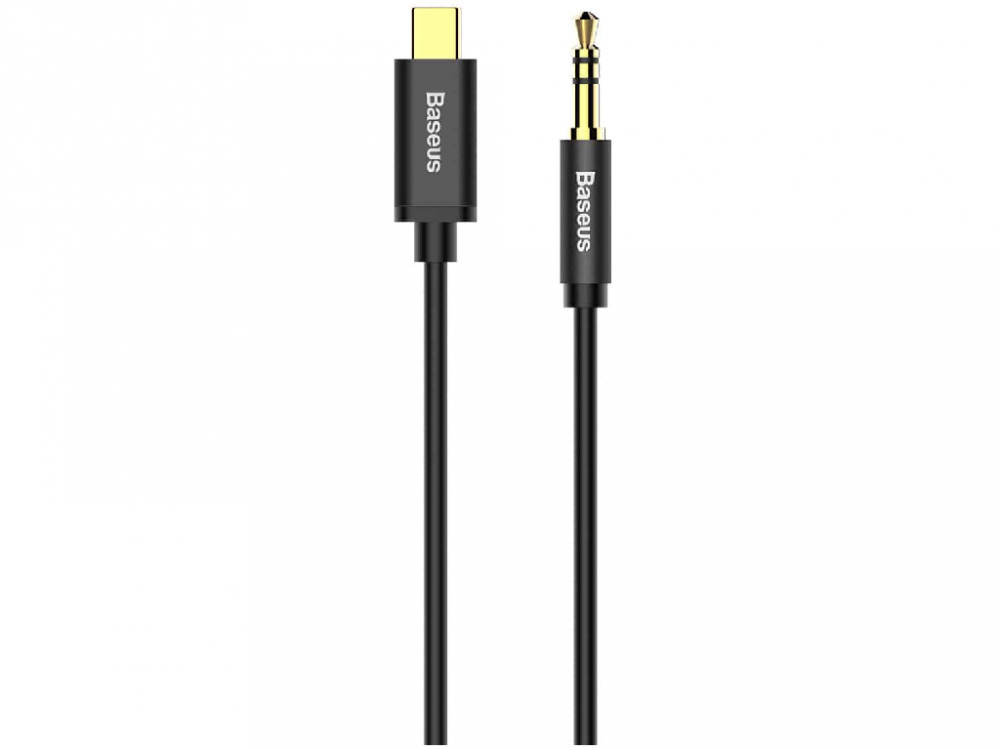 Baseus Cable Audio Type-C to 3.5 M01, Black - Conexiune Audio de Înaltă Calitate [1]