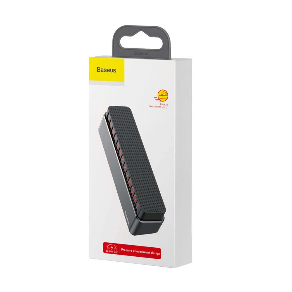 Baseus Suport pentru Numar de Telefon Auto Temporar – Gri [4]