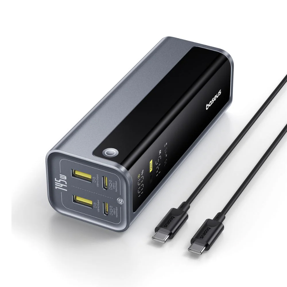 Baterie externă Baseus EnerGeek GP12 Power Bank 20800mAh 145W cu cablu Type-C (0.3m), Afișaj Digital, Space Grey [3]