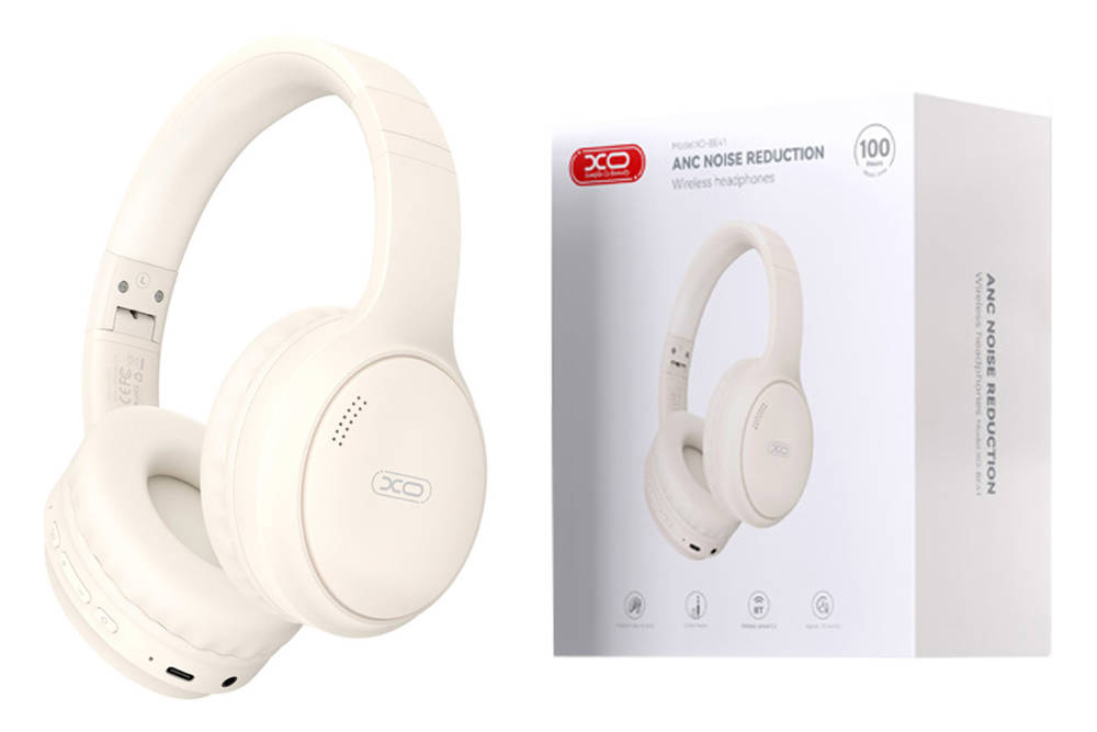 BE41 Star Mist ANC Noise Cancelling Folding Headband Bluetooth Headset white [4]
