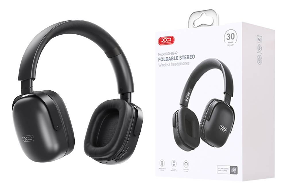 BE42 Scarlet Metal Stand Folding Headband Bluetooth Headset [2]