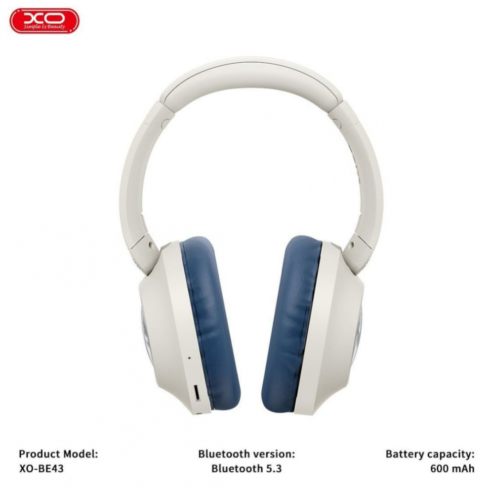 BE43 Lion Dancing Folding Headband Bluetooth Headset blue [3]