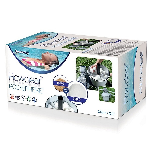 Bestway POLYSPHERE 0,5 кг – чистая вода и высокая эффективность фильтрации [4]