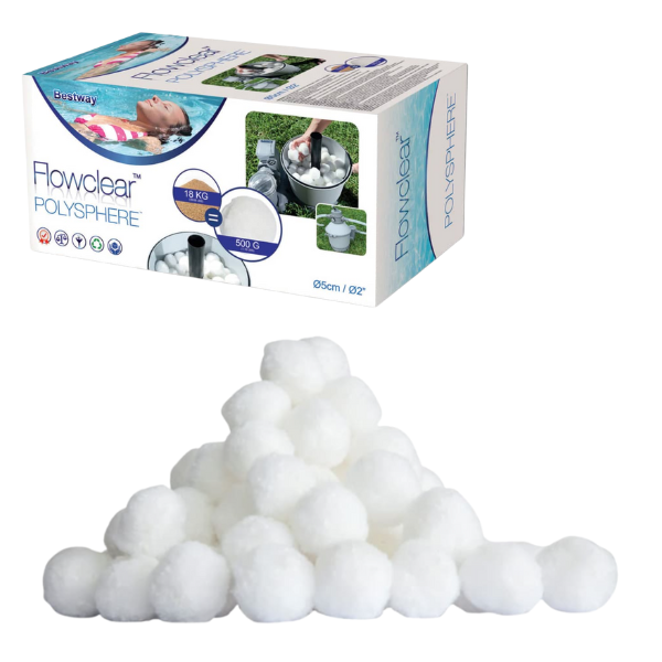 Bestway POLYSPHERE 0,5 кг – чистая вода и высокая эффективность фильтрации [3]
