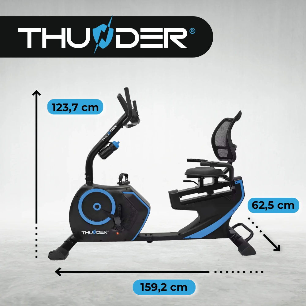 Электромагнитный горизонтальный велотренажёр Thunder OPAL [2]