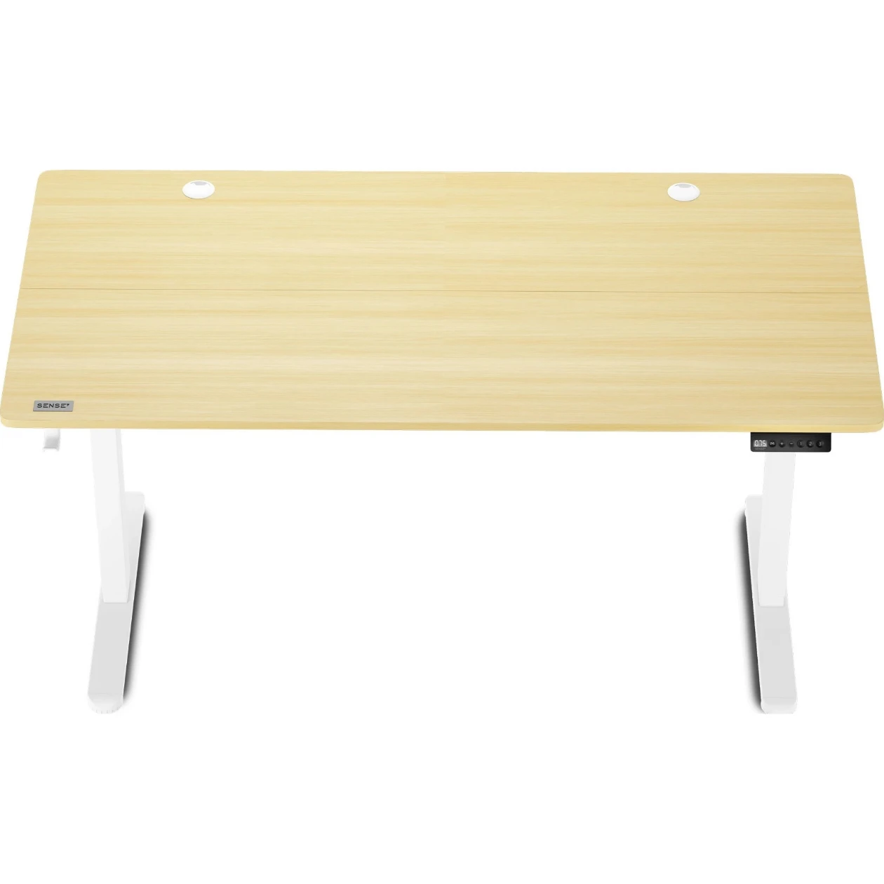 Компьютерный стол с регулировкой высоты Sense7 Nojo 140x70 White Pine (Столешница МДФ, Металлический каркас, Высота 72-118 см) [9]