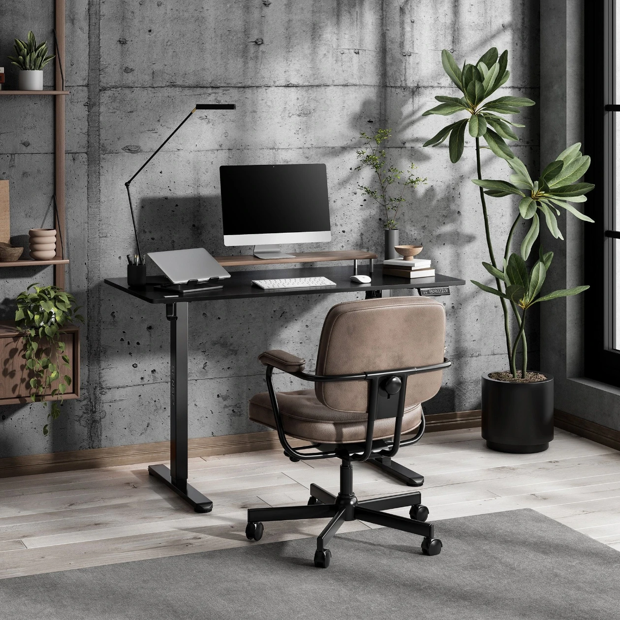 Регулируемый компьютерный стол Sense7 Nojo Light (120x60 см), Black [2]
