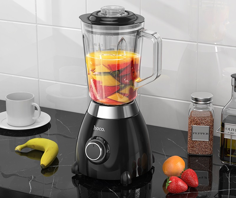 Blender Retro Electric HE33 – 1.5L, 500W, Design Elegant din Inox și Sticlă [2]