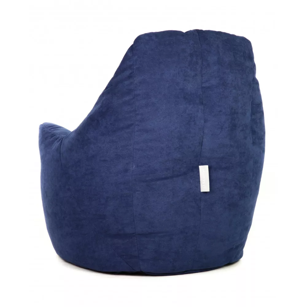 Кресло без каркаса BigBoss из велюра, цвет Синий [4]