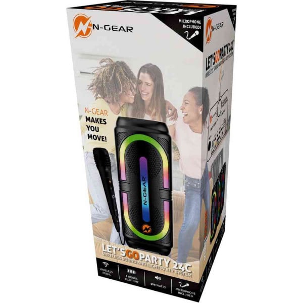 Портативная Bluetooth колонка LGP24C, 120Вт – Мощный звук и световые эффекты [6]