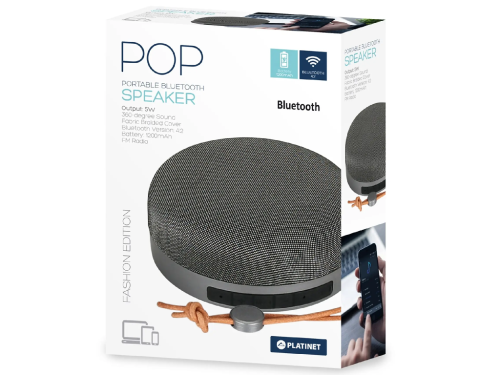 Boxă Bluetooth v5.0 FM MicroSD 5W Steel Grey [2]