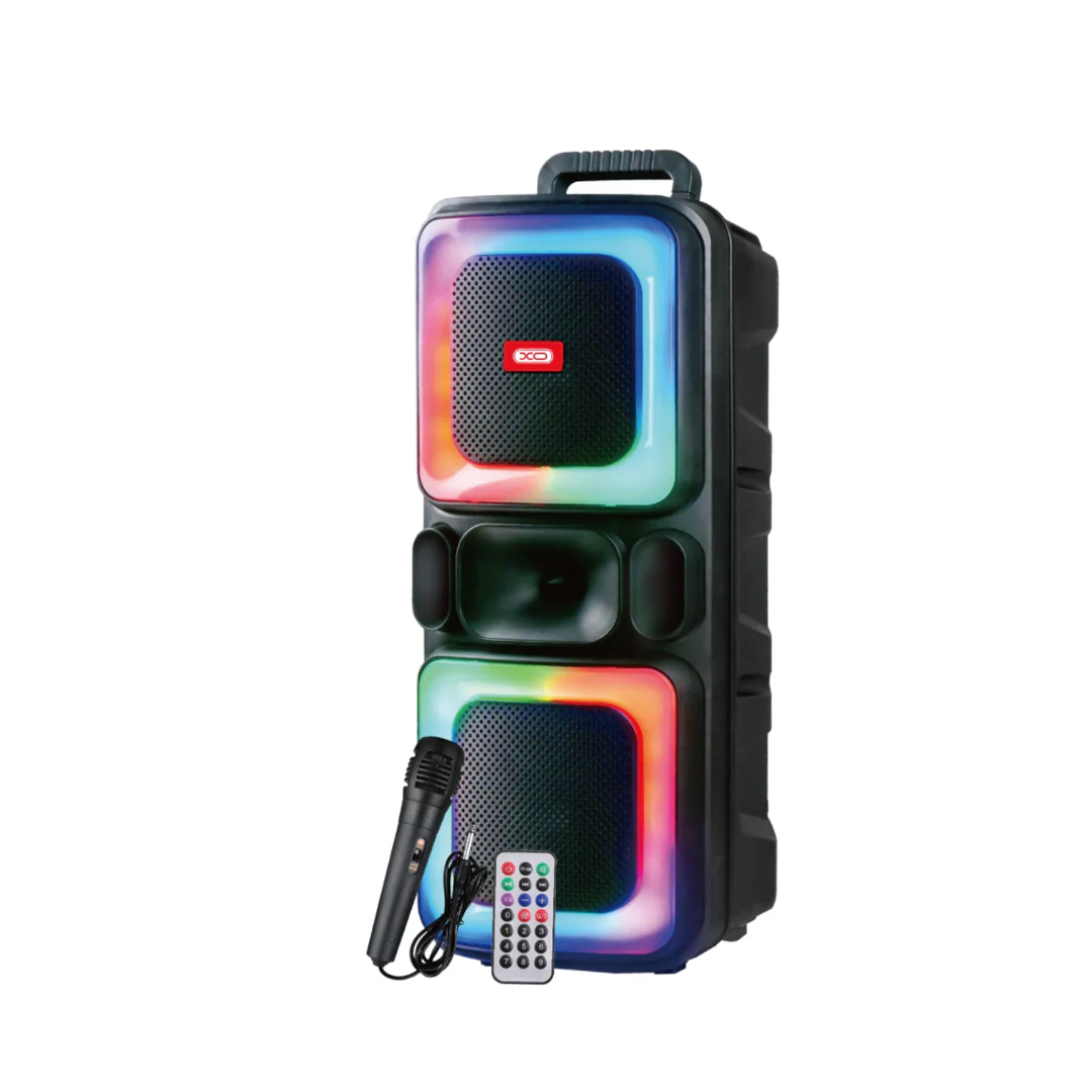 Портативная Bluetooth колонка F55 Boat 8" с RGB-подсветкой и пультом ДУ [4]