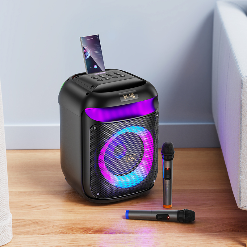 Boxă Portabilă HA13 Ramon – Putere de 60W și Două Microfoane Wireless [7]