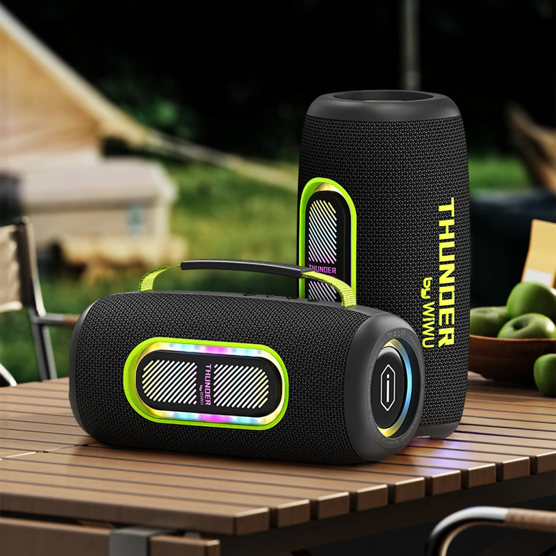 Boxă Portabilă WiWU Thunder H7, Wireless, Bluetooth 5.3, 40W, 1800mAh x3 [4]