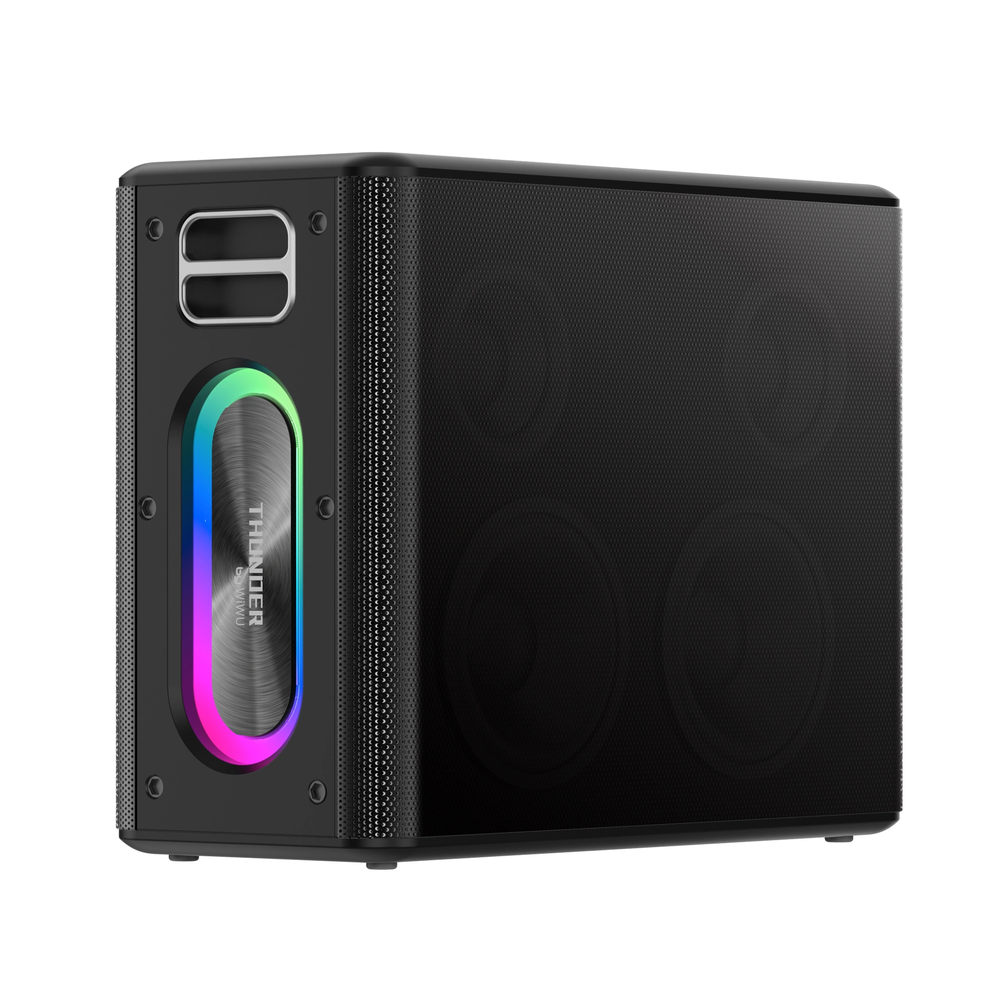 Boxă Portabilă Wiwu Thunder Speaker P19, Bluetooth 5.0, 120W, Microfoane Incluse, Black [3]