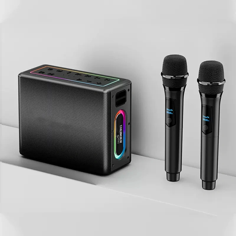 Boxă Portabilă Wiwu Thunder Speaker P19, Bluetooth 5.0, 120W, Microfoane Incluse, Black [2]
