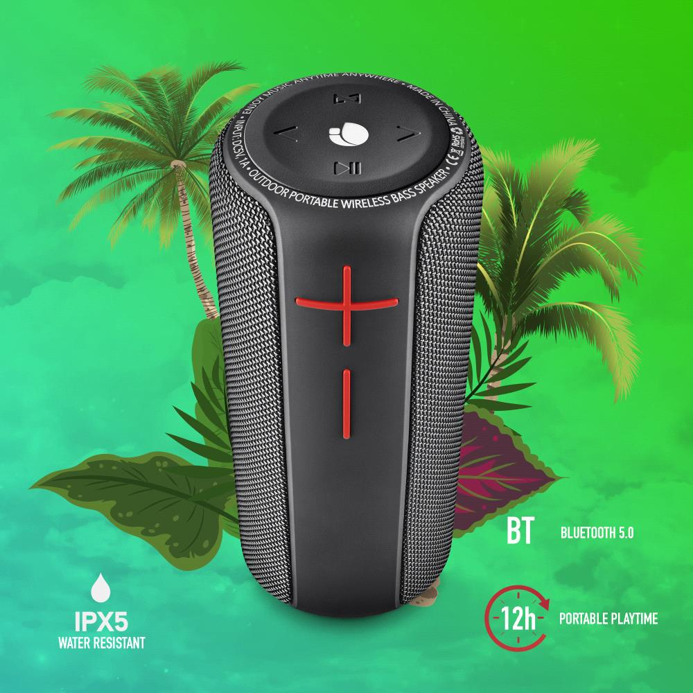 Boxă ROLLER NITRO 2 BT, 20W neagră, IPX5 rezistentă la apă, USB/TF/AUX IN - TWS [3]