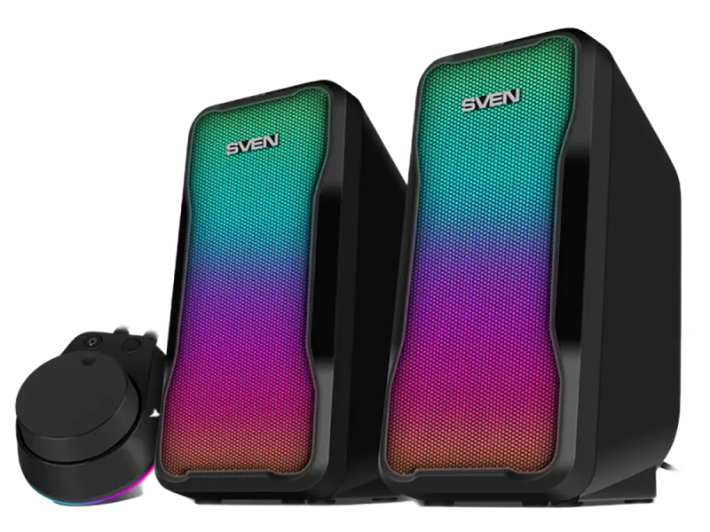 Boxe SVEN "435" Black, 10w, USB power / DC 5V, RGB Light
 [1]