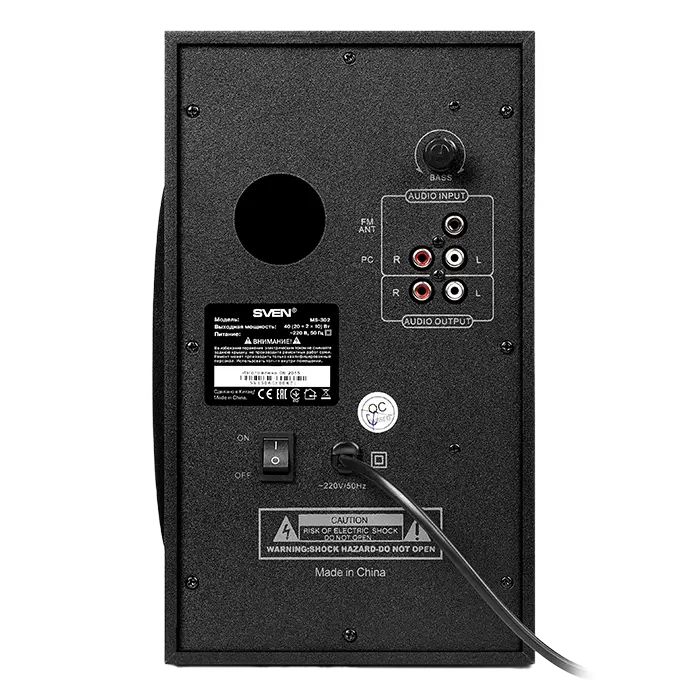 Колонки для компьютера 2.1 SVEN MS-302 – Мощный звук и стильный дизайн для дома и офиса [3]