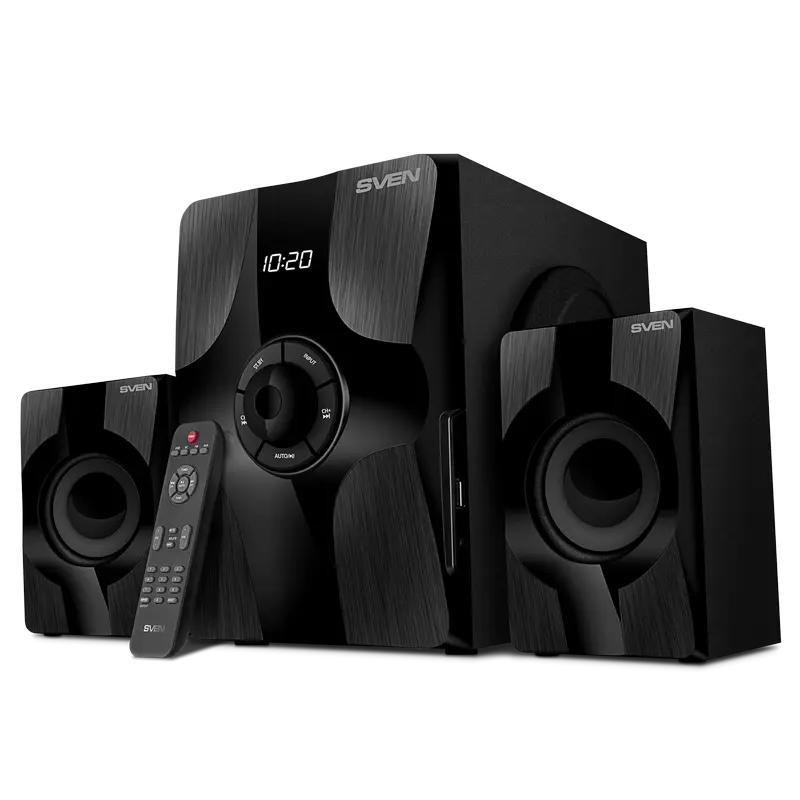 Boxe SVEN "MS-315" Bluetooth, FM, USB, Display, RC, Black, 46w / 20w + 2x13w / 2.1
 [1]