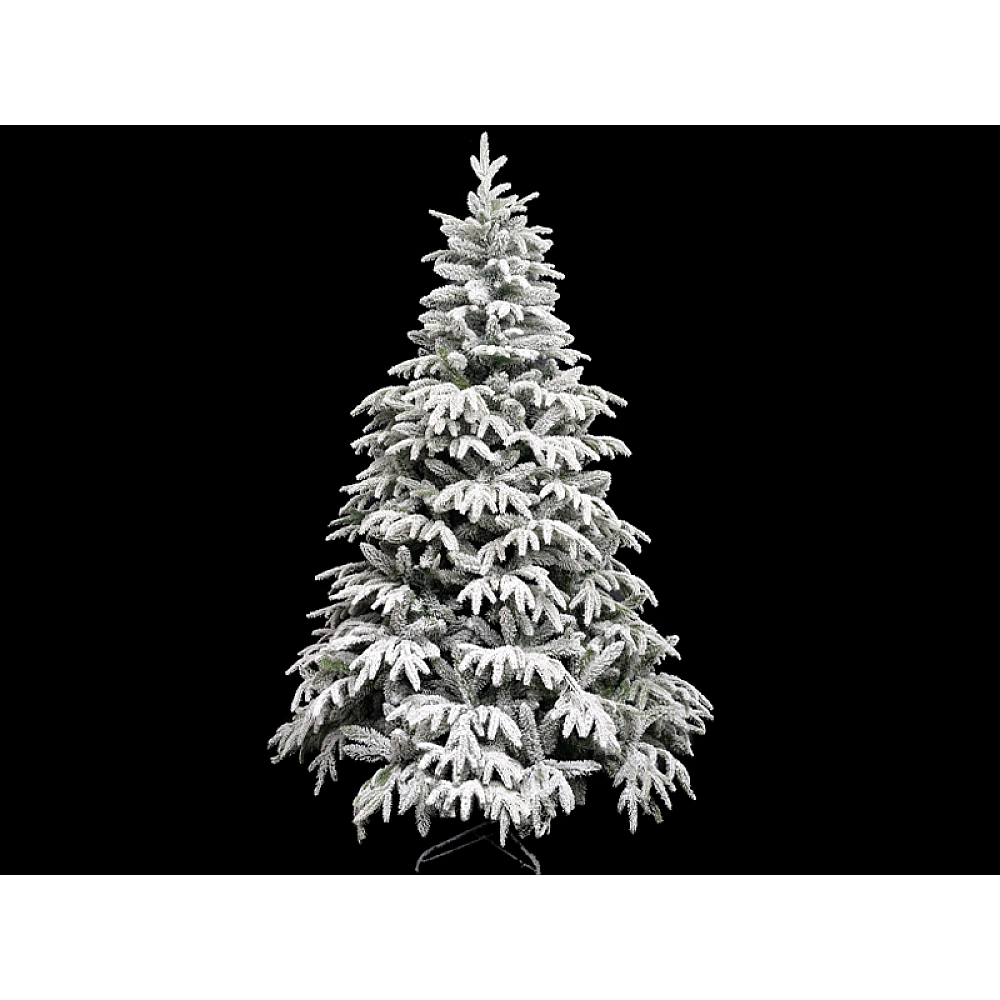 Искусственная ёлка с эффектом снега 210 см, PE & PVC – декоративная ёлка [1]