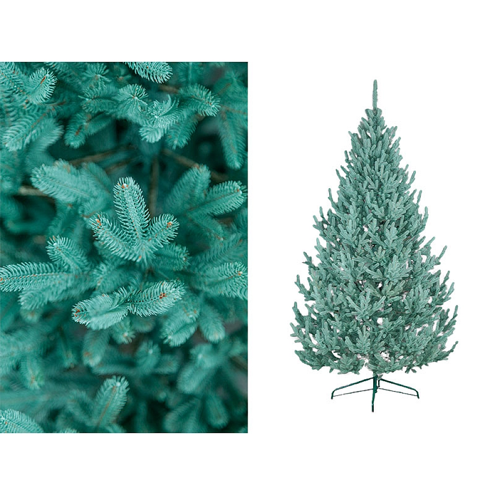 Искусственная ёлка Vienez голубая 230 см, 996 веток, PE – элегантная ёлка для гостиной [1]