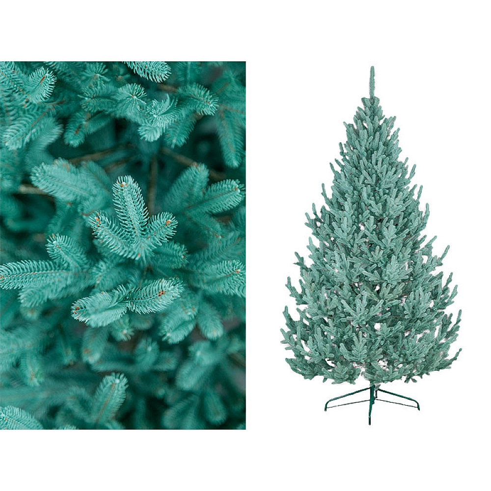 Искусственная ёлка Vienez голубая 250 см, 1239 веток, PE – премиум высокая ёлка [1]