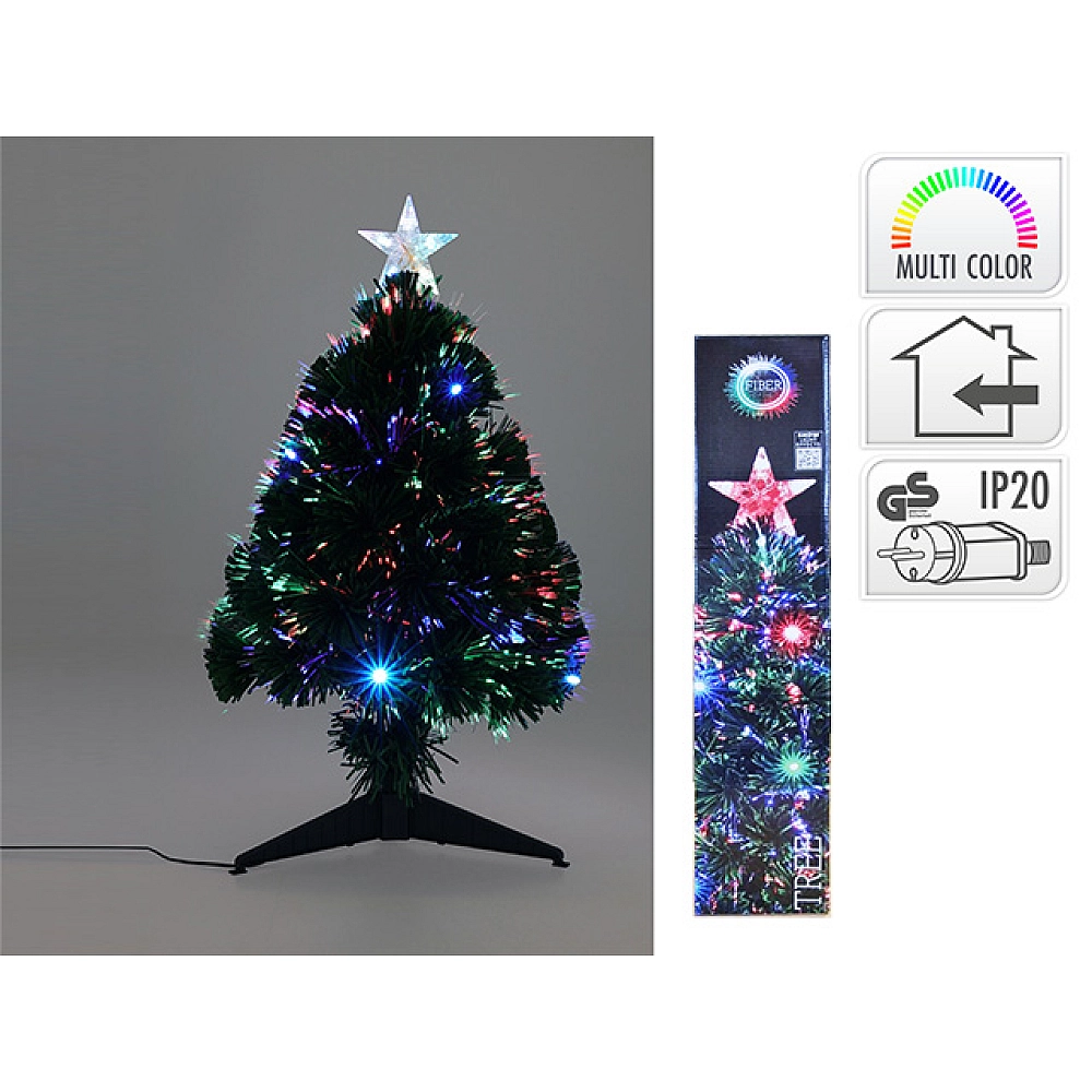 Светящаяся ёлка 28x60 см, многоцветная – маленькая декоративная ёлка [1]