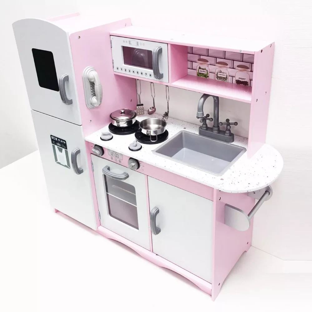 Bucătărie din lemn pentru fetițe cu sunete și lumini – Eleganță și Interactivitate (Art. 63277) [5]