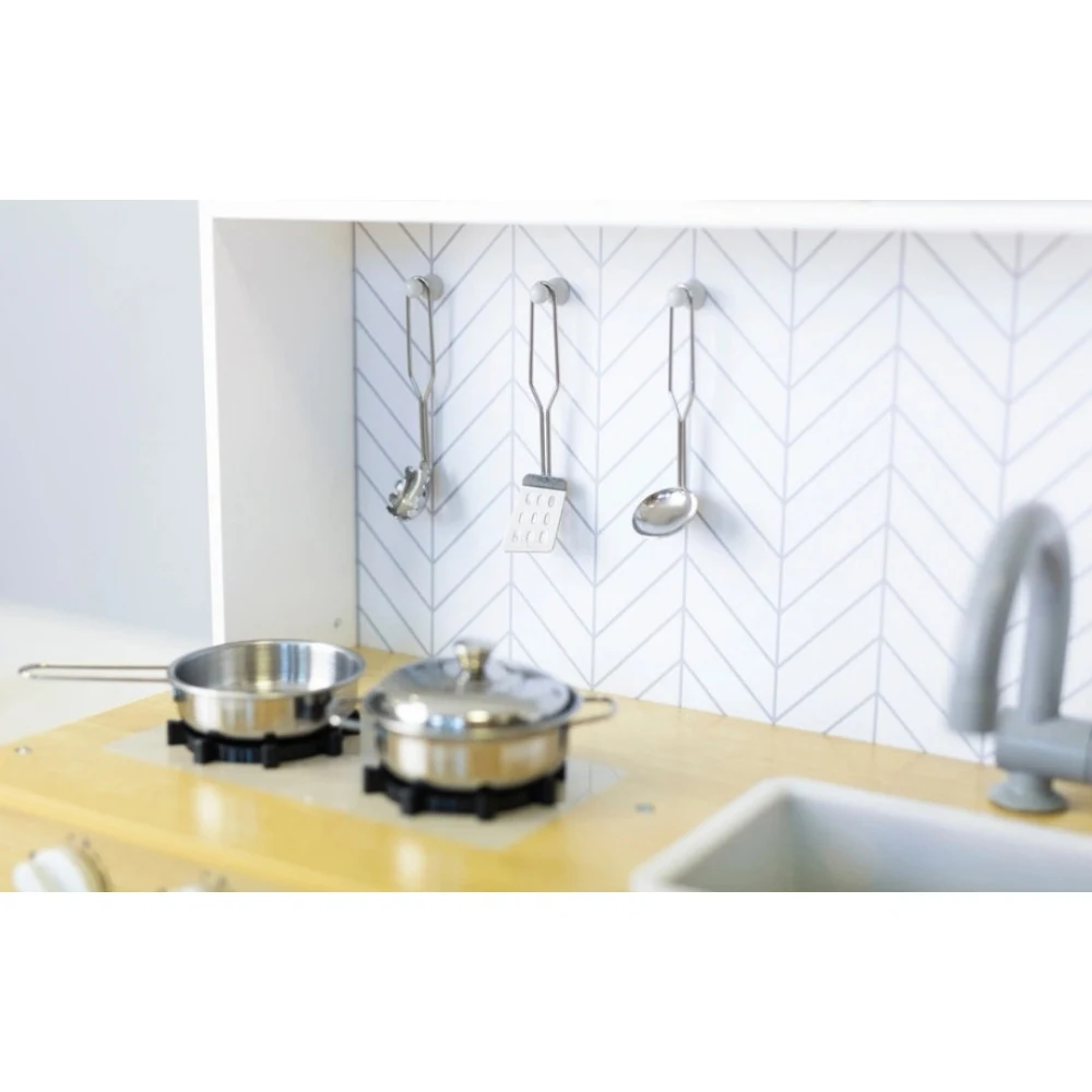 Bucătărie din lemn pentru fetițe cu sunete și lumini – Experiență culinară realistă (Art. 63307) [6]