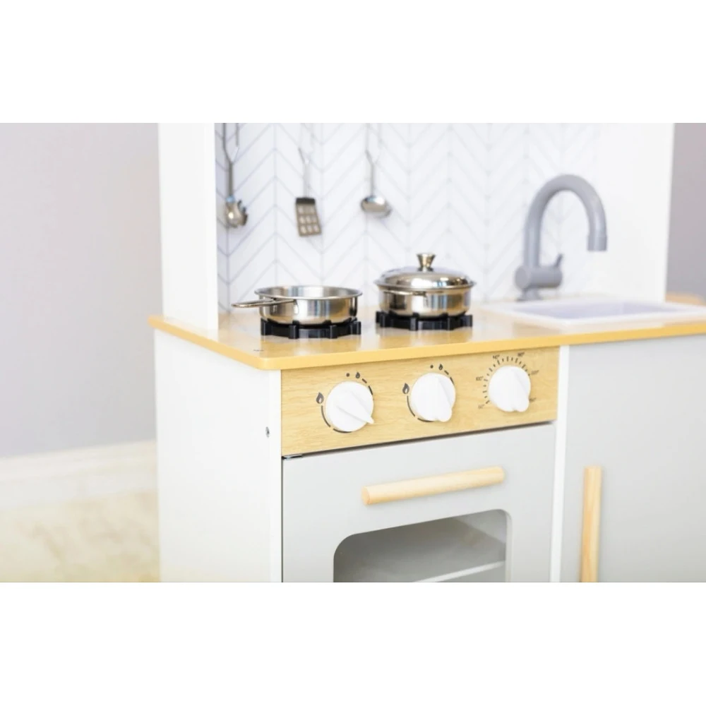 Bucătărie din lemn pentru fetițe cu sunete și lumini – Experiență culinară realistă (Art. 63307) [5]