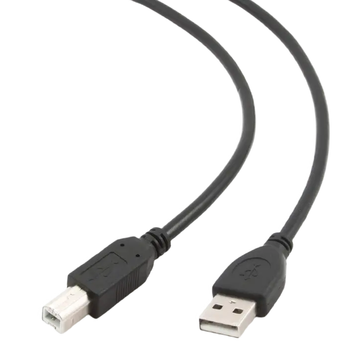 Кабель для передачи данных Gembird CCP-USB2-AMBM-15, USB Type-A/USB Type-B, 5м, Черный – Надежное подключение периферийных устройств [1]