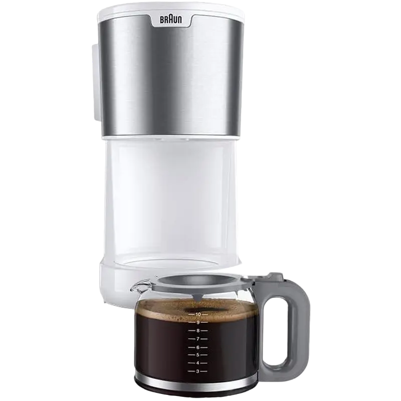 Cafetiera cu picurare Braun KF1500 WH, 1000W, Alb [2]
