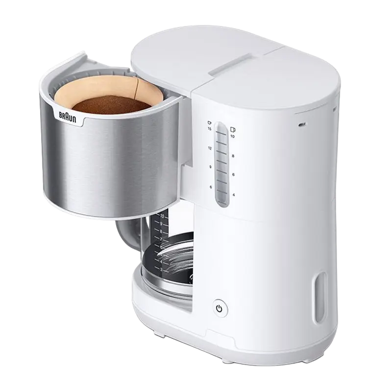 Cafetiera cu picurare Braun KF1500 WH, 1000W, Alb [3]