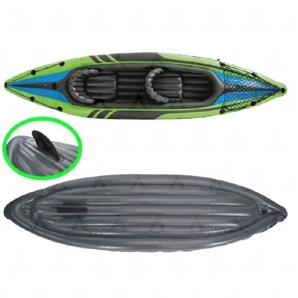 Caiac gonflabil INTEX Challenger K2 pentru 2 persoane cu vâsle și pompă, 351x76x38 cm – ideal pentru aventuri în doi pe apă [3]