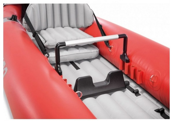 Caiac gonflabil INTEX Excursion Pro K2 cu vâsle și pompă, 384x94x46 cm – performanță și confort pentru 2 persoane [2]