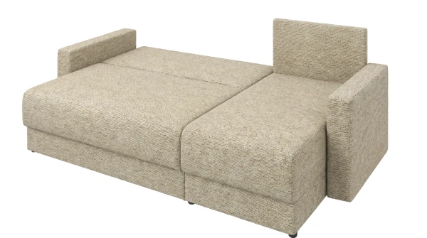 Canapea de colț extensibilă Euro Casa Spic de grâu (220x137x82 cm, Spațiu dormit 195x130 cm, Colț Universal, Ladă depozitare) [3]