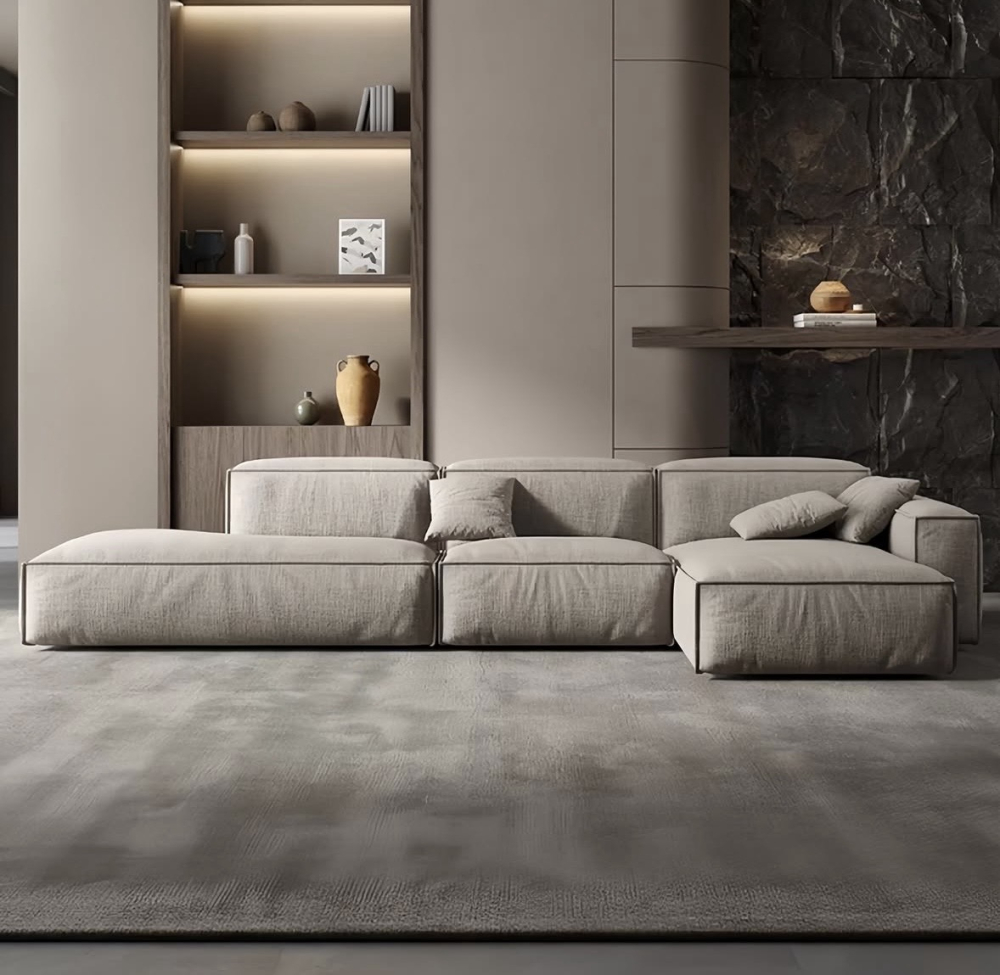 Canapea de colț extensibilă Paris (4000 x 1500 mm), Gri [4]