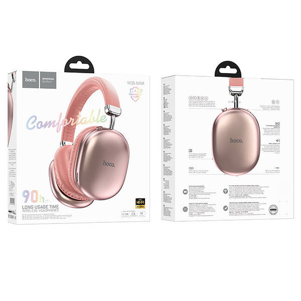 Căști Bluetooth Hoco W35 Max Joy - Roz [2]