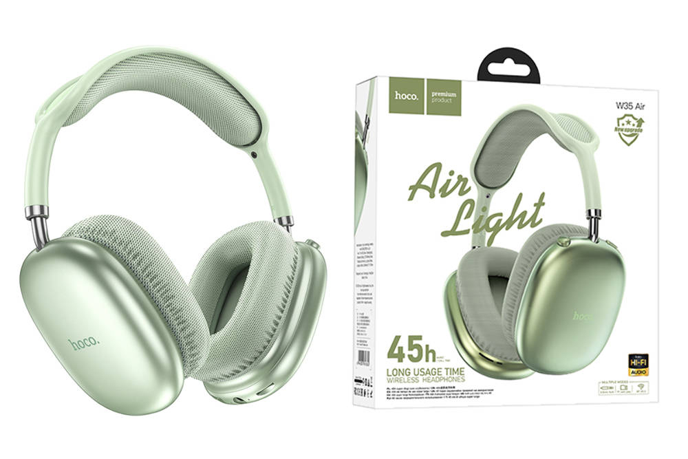 Căști Bluetooth Hoco W35 Max Joy - Verde [2]