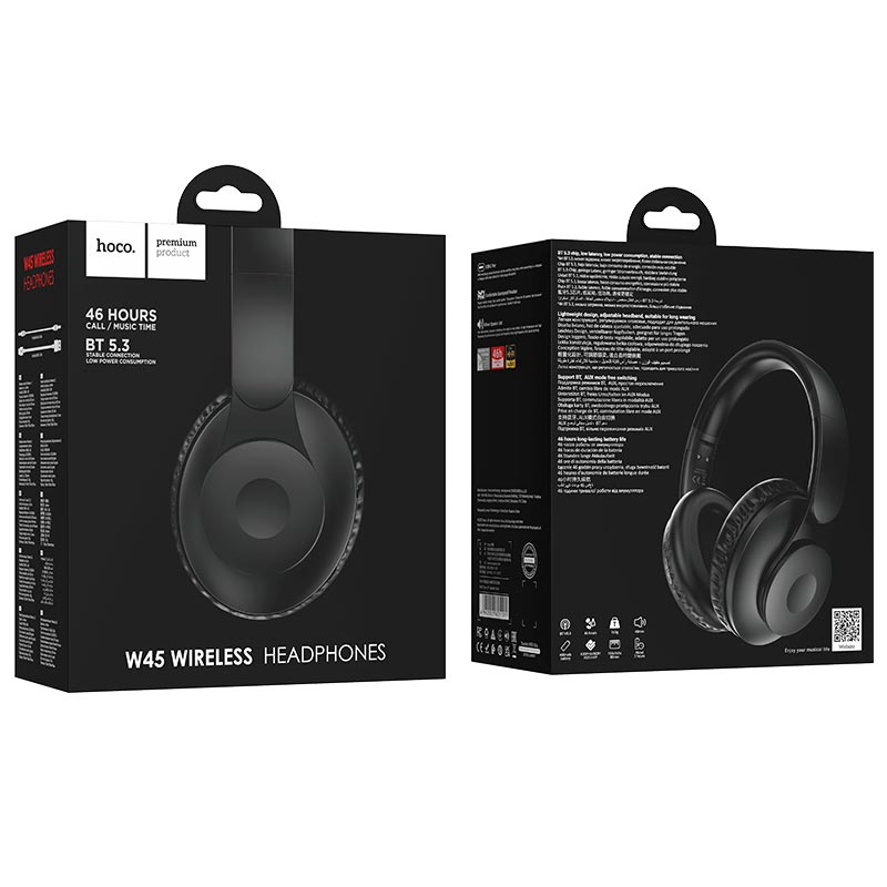 Casti Bluetooth Hoco W45 Enjoy Negre [4]