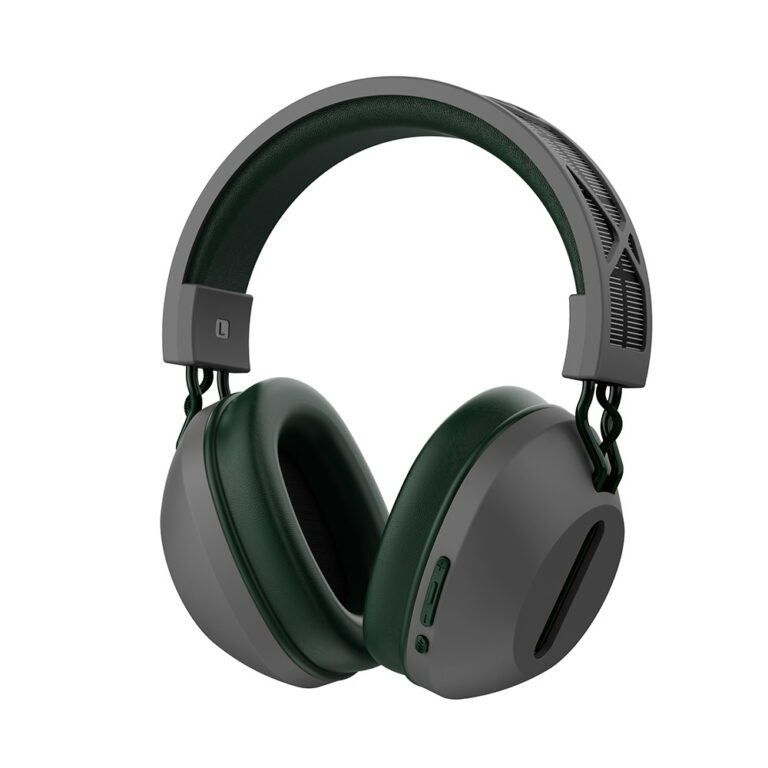 Căști Wireless WiWU Solar TD-06 cu ANC, Gri + Verde Militar [1]