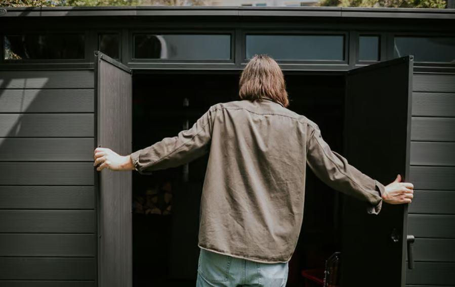 Căsuță de grădină Cortina 2.0 11×7 (342×218×226 cm), gri [10]