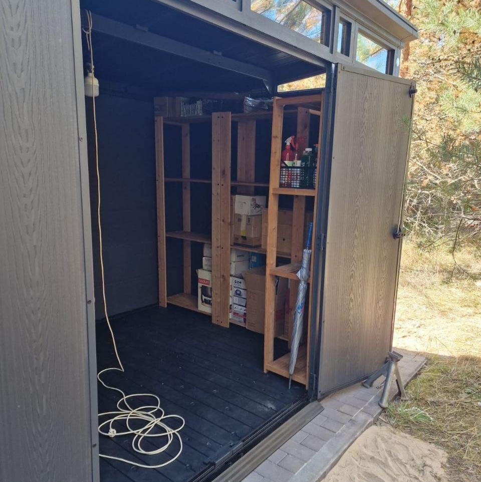 Căsuță de grădină Cortina 2.0 11×7 (342×218×226 cm), gri [11]